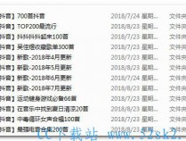 [音乐] 抖音视频上2018年热门2000首歌曲音乐MP3打包下载