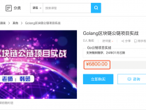 [课程] 价值6800元Golang区块链公链项目实战