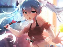 [精选初音壁纸] 炒鸡棒的一个画师的作品（双马尾即正义）